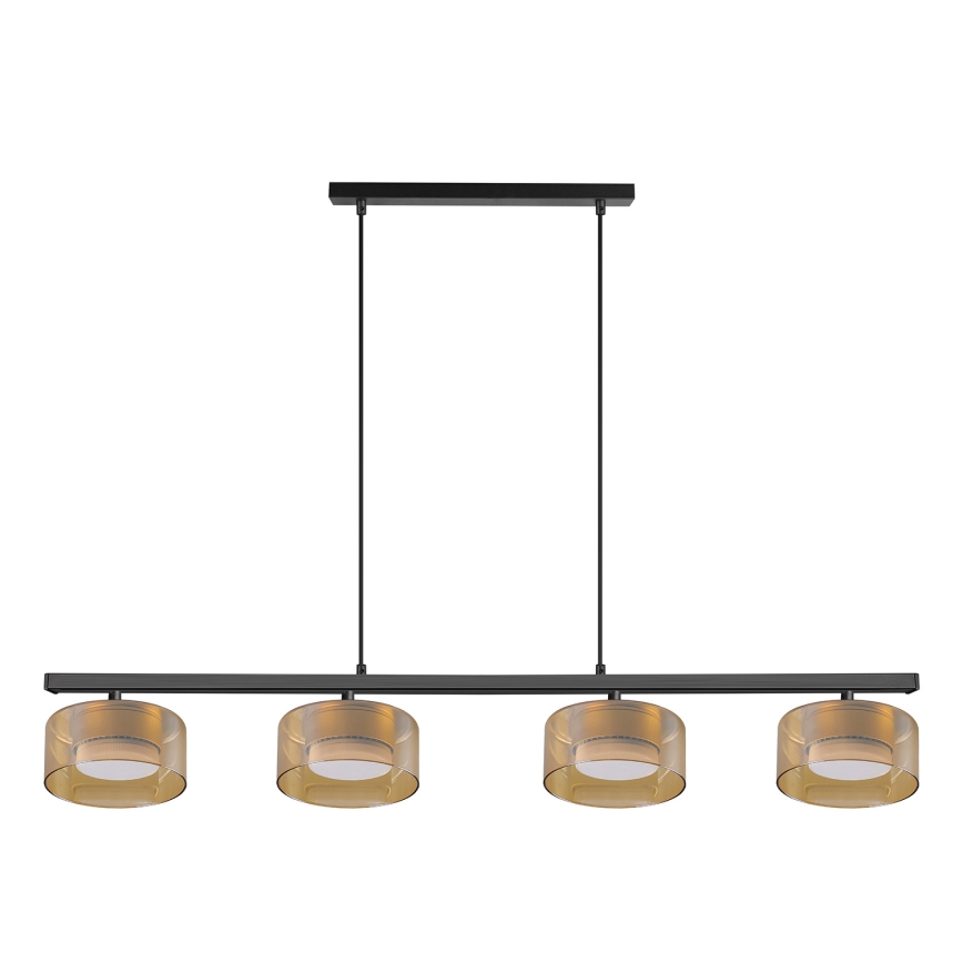 Brilagi - LED Hanglamp aan kabel AURA LUX 4xGX53/30W/230V zwart/goud