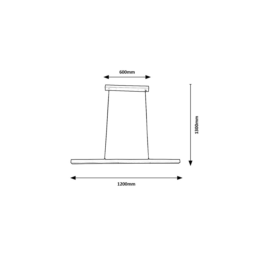 Brilagi - LED-hanglamp aan kabel AXIS LED/30W/230V 120 cm wit
