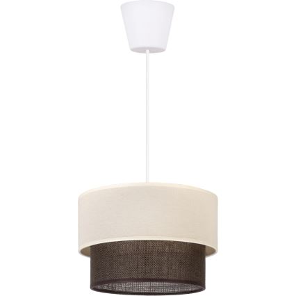 Brilagi - LED-hanglamp aan kabel BOHO-stijl 1xE27/15W/230V Ø 25 cm crème/bruin