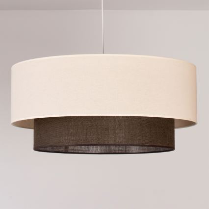 Brilagi - LED-hanglamp aan kabel BOHO-STIJL 3xE27/15W/230V Ø 60 cm crème/bruin