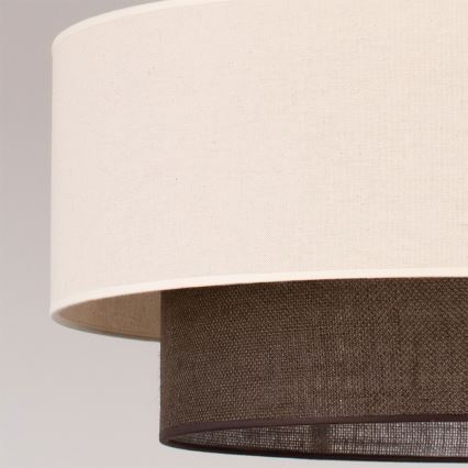 Brilagi - LED-hanglamp aan kabel BOHO-STIJL 3xE27/15W/230V Ø 60 cm crème/bruin