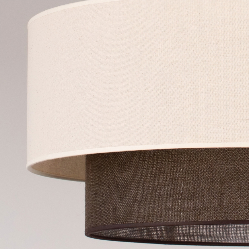 Brilagi - LED-hanglamp aan kabel BOHO-STIJL 3xE27/15W/230V Ø 60 cm crème/bruin