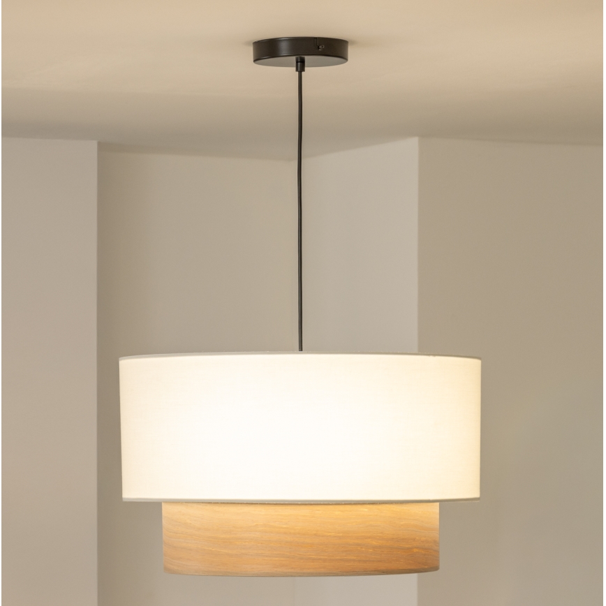 Brilagi - LED-hanglamp aan kabel CERIA 1x E27/40W/230V Ø 50 cm wit/beige