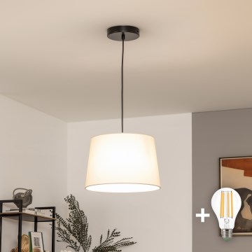 Brilagi - LED hanglamp aan kabel CERIA 1xE27/40W/230V Ø 30 cm beige