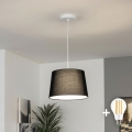 Brilagi - LED-hanglamp aan kabel CERIA 1xE27/40W/230V Ø 30 cm zwart