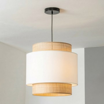 Brilagi - LED-hanglamp aan kabel CERIA 1xE27/40W/230V Ø 40 cm zwart/beige/wit