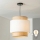 Brilagi - LED-hanglamp aan kabel CERIA 1xE27/40W/230V Ø 40 cm zwart/beige/wit