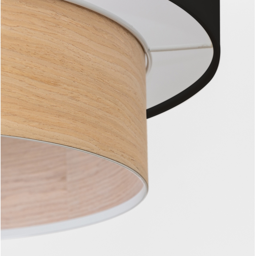 Brilagi - LED-hanglamp aan kabel CERIA 1xE27/40W/230V Ø 50 cm zwart/beige