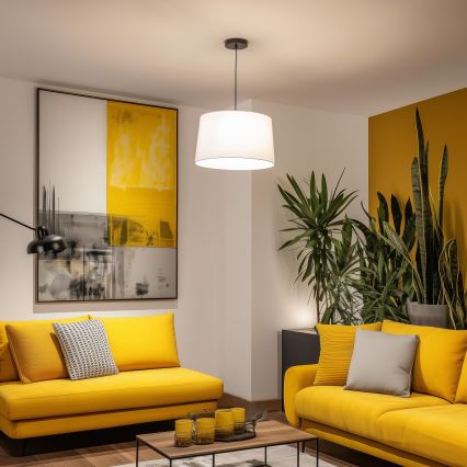 Brilagi - LED hanglamp aan kabel CERIA 1xE27/40W/230V Ø45 cm wit