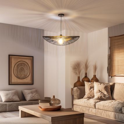 Brilagi - LED-hanglamp aan kabel CERIA BOHO 1xE27/40W/230V pr. 80 cm zwart/bruin