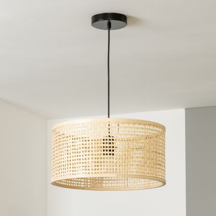 Brilagi - LED-hanglamp aan kabel CERIA BOHO 1xE27/40W/230V Ø 40 cm bamboe