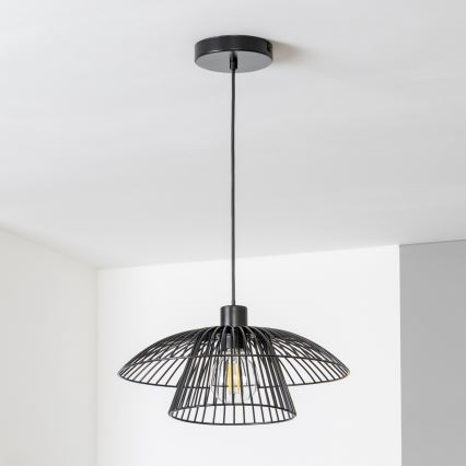Brilagi - LED-hanglamp aan kabel CERIA WIRE 1xE27/40W/230V Ø 38 cm zwart
