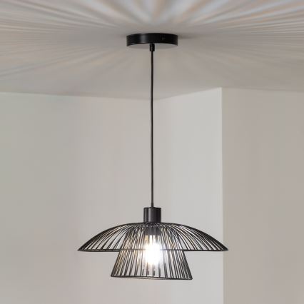 Brilagi - LED-hanglamp aan kabel CERIA WIRE 1xE27/40W/230V Ø 38 cm zwart