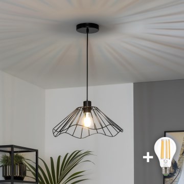 Brilagi - LED-hanglamp aan kabel CERIA WIRE 1xE27/40W/230V Ø 40 cm zwart