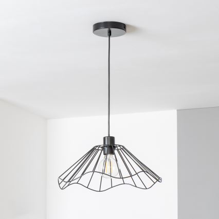 Brilagi - LED-hanglamp aan kabel CERIA WIRE 1xE27/40W/230V Ø 40 cm zwart