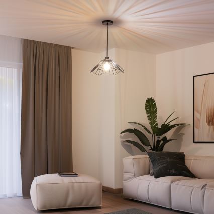 Brilagi - LED-hanglamp aan kabel CERIA WIRE 1xE27/40W/230V Ø 40 cm zwart