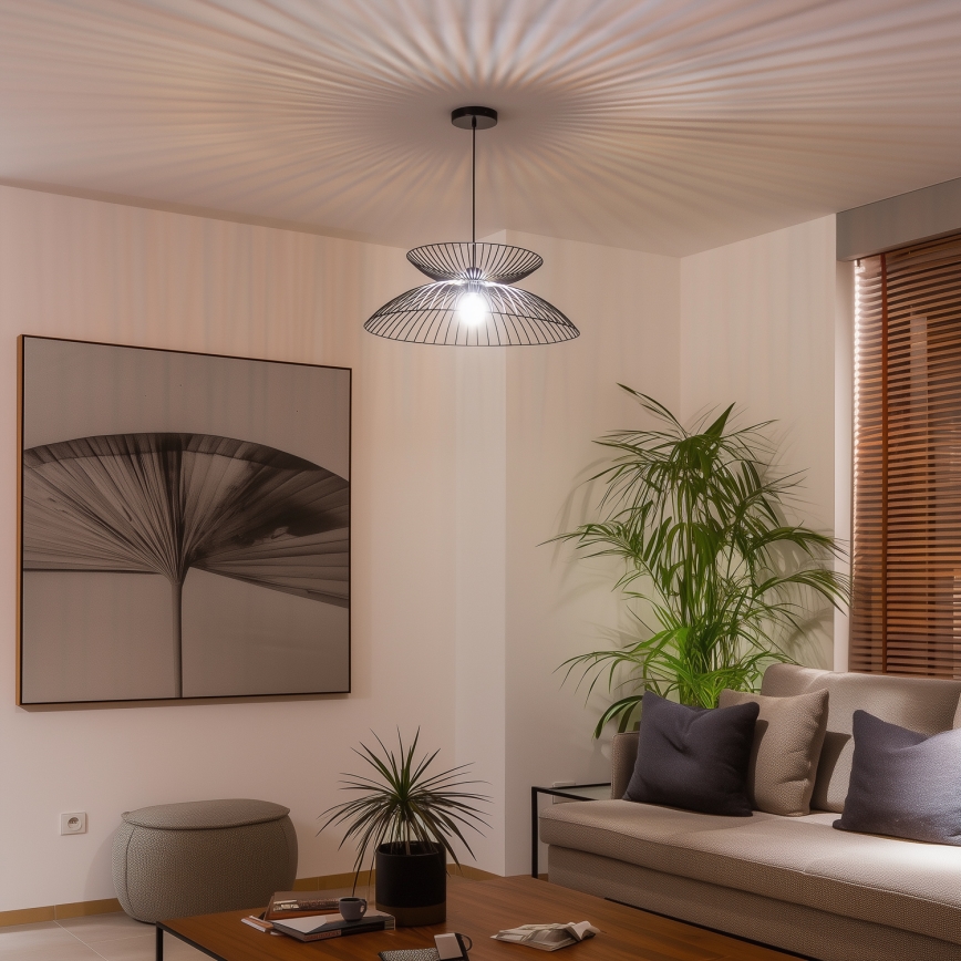 Brilagi - LED-hanglamp aan kabel CERIA WIRE 1xE27/40W/230V Ø 60 cm zwart