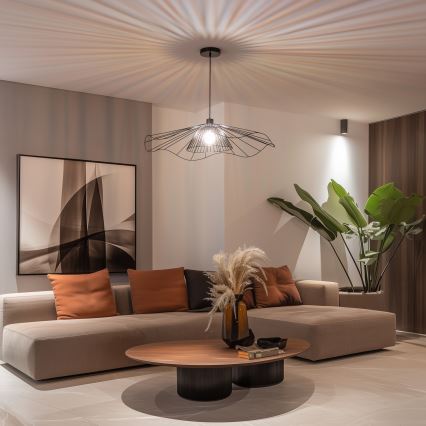 Brilagi - LED-hanglamp aan kabel CERIA WIRE 1xE27/40W/230V Ø 80 cm zwart