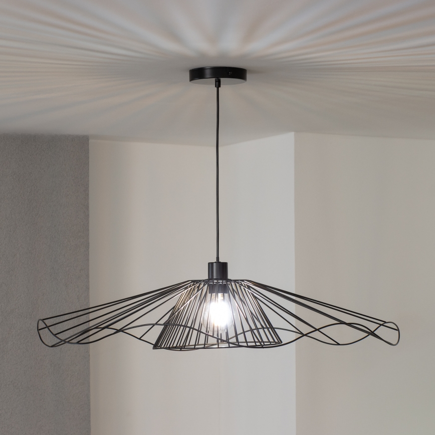 Brilagi - LED-hanglamp aan kabel CERIA WIRE 1xE27/40W/230V Ø 80 cm zwart
