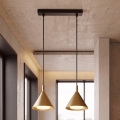 BRILAGI - LED Hanglamp aan kabel CONE DOUBLE 2xGX53/15W/230V goudkleurig