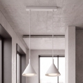BRILAGI - LED Hanglamp aan kabel CONE DOUBLE 2xGX53/15W/230V wit