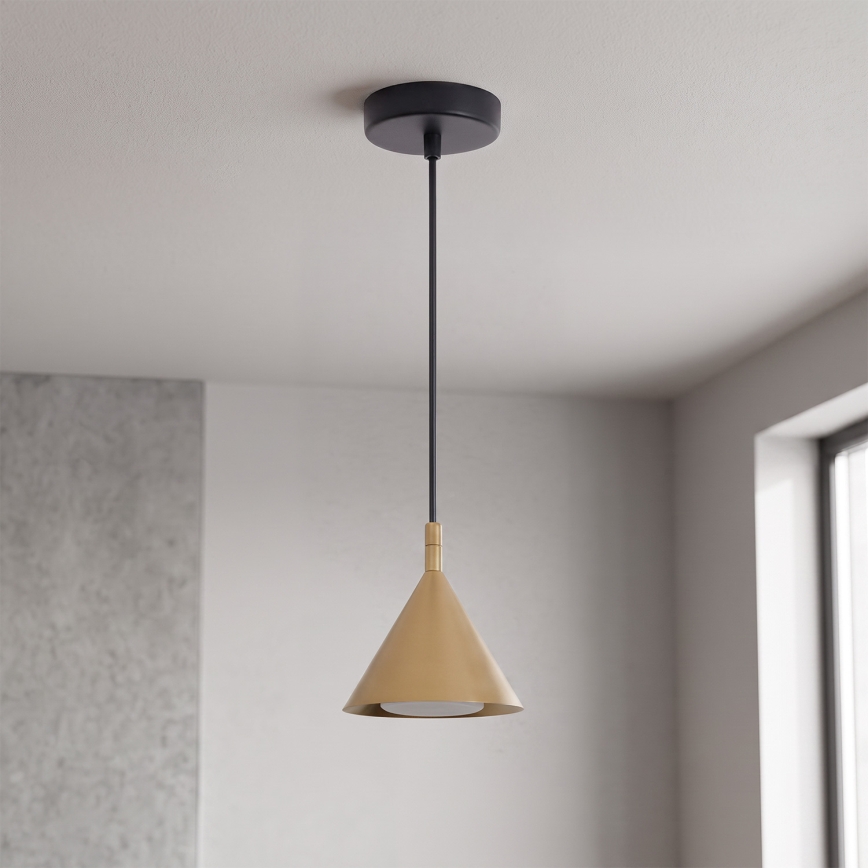 BRILAGI - LED Hanglamp aan kabel CONE SINGLE 1xGX53/15W/230V goudkleurig