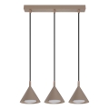 BRILAGI - LED Hanglamp aan kabel CONE TRIPLE 3xGX53/15W/230V beige