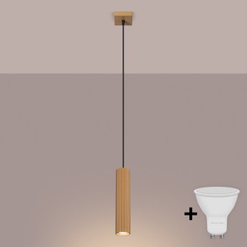 Brilagi - LED-hanglamp aan kabel CRESTO 1xGU10/10W/230V goudkleurig