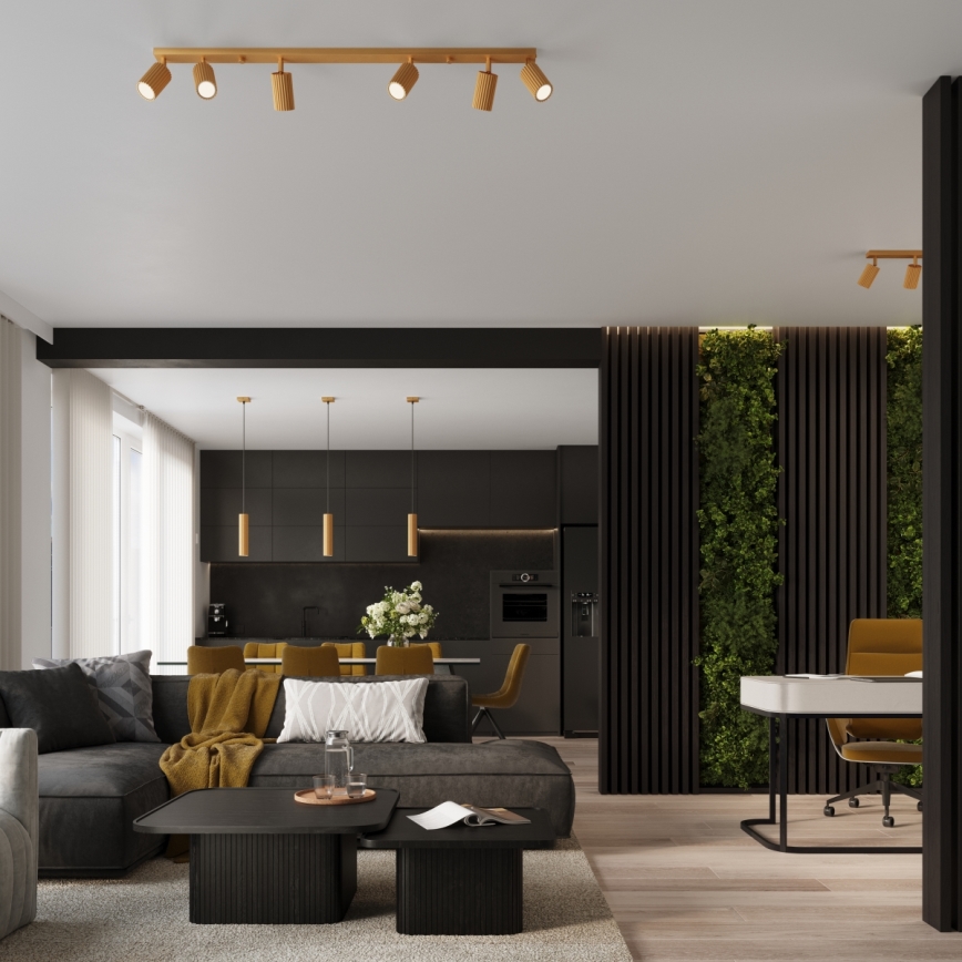 Brilagi - LED-hanglamp aan kabel CRESTO 1xGU10/10W/230V goudkleurig