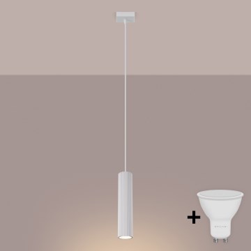 Brilagi - LED hanglamp aan kabel CRESTO 1xGU10/10W/230V wit