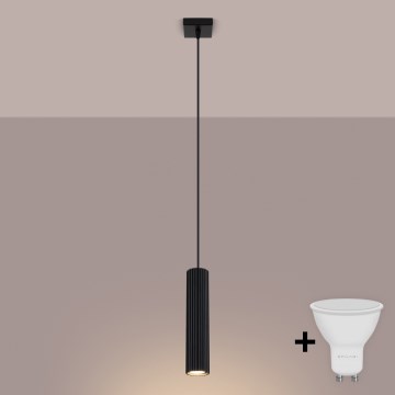 Brilagi - LED-hanglamp aan kabel CRESTO 1xGU10/10W/230V zwart