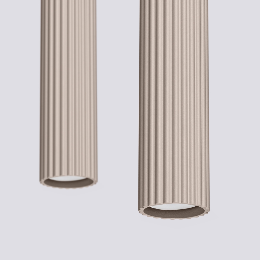 Brilagi - LED-hanglamp aan kabel CRESTO 2xGU10/10W/230V taupe