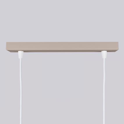 Brilagi - LED-hanglamp aan kabel CRESTO 2xGU10/10W/230V taupe