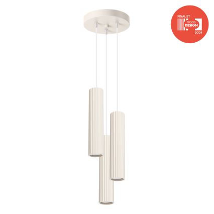 Brilagi - LED-hanglamp aan kabel CRESTO 3xGU10/10W/230V crème