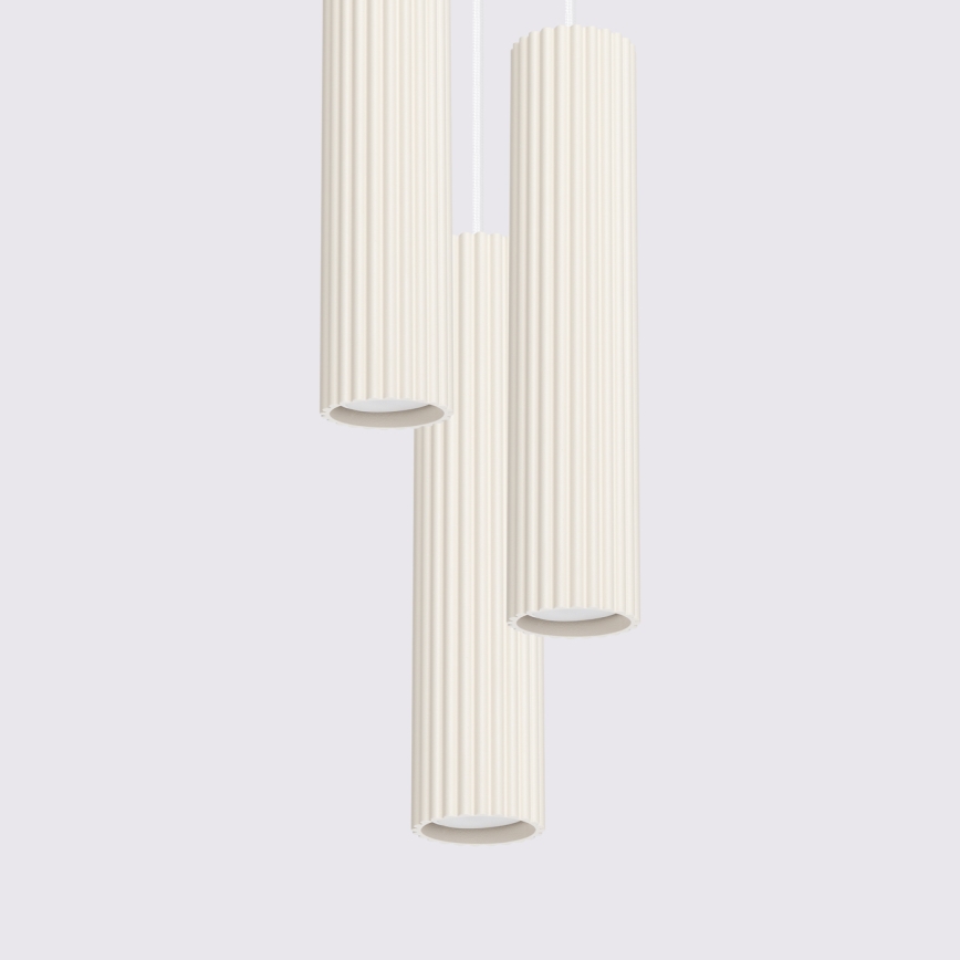 Brilagi - LED-hanglamp aan kabel CRESTO 3xGU10/10W/230V crème