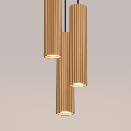 Brilagi - LED-hanglamp aan kabel CRESTO 3xGU10/10W/230V goud