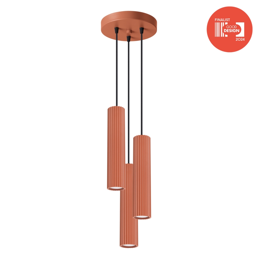 BRILAGI - LED-hanglamp aan kabel CRESTO 3xGU10/10W/230V oranje