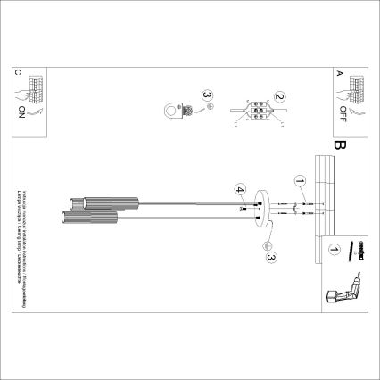 BRILAGI - LED-hanglamp aan kabel CRESTO 3xGU10/10W/230V oranje