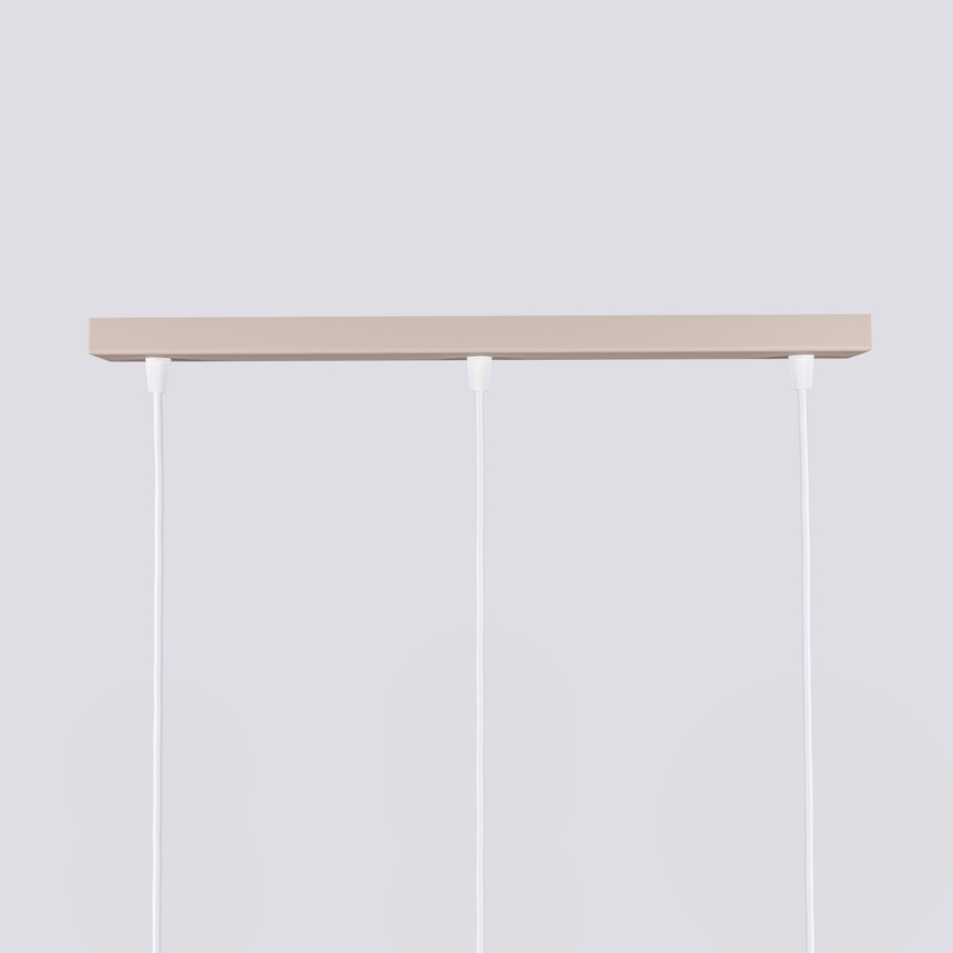 Brilagi - LED-hanglamp aan kabel CRESTO 3xGU10/10W/230V taupe