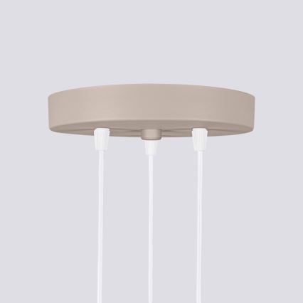 Brilagi - LED-hanglamp aan kabel CRESTO 3xGU10/10W/230V taupe
