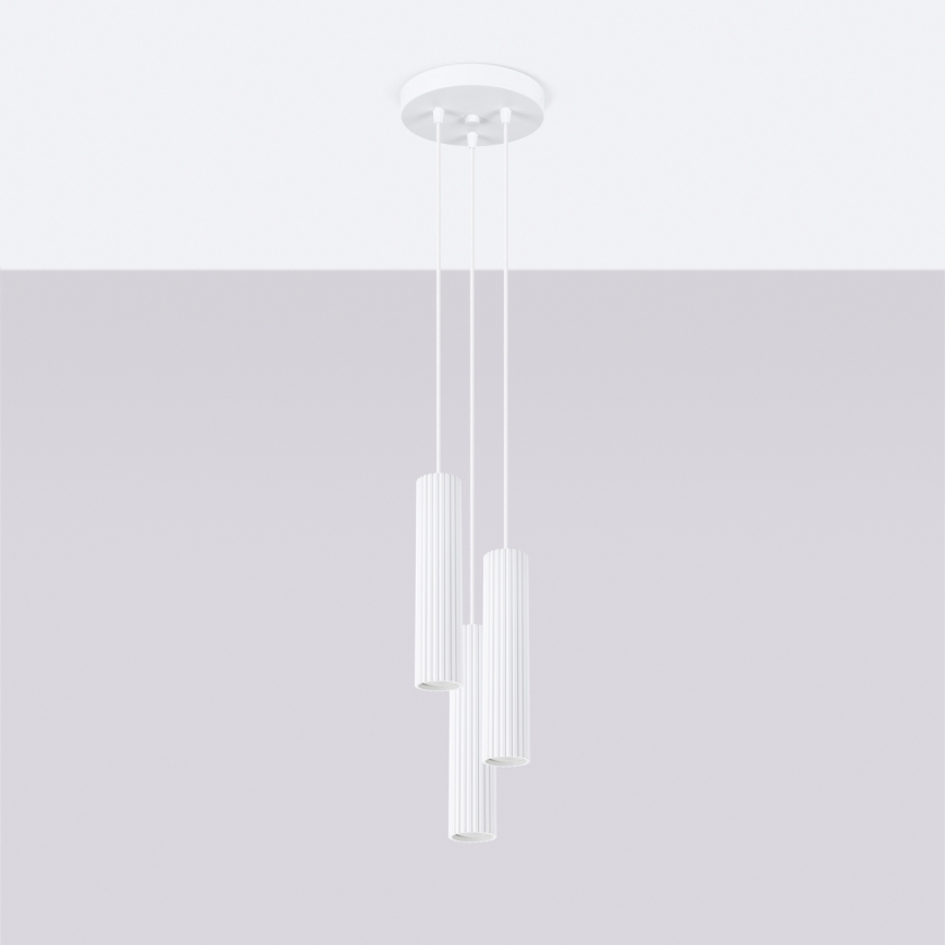 Brilagi - LED-hanglamp aan kabel CRESTO 3xGU10/10W/230V wit