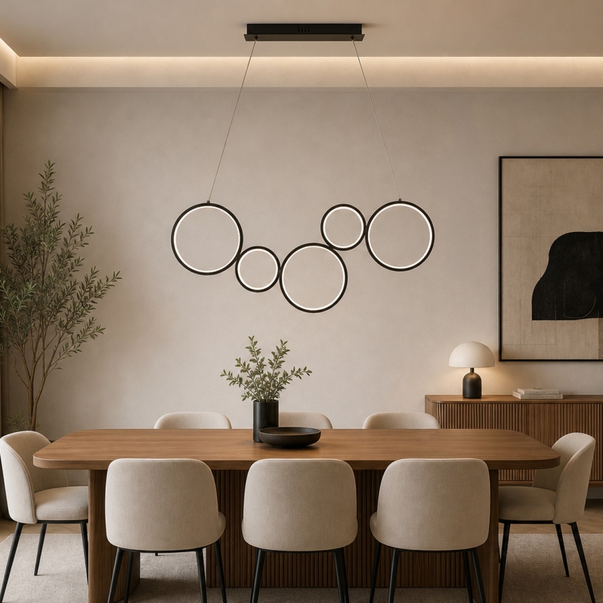 BRILAGI - LED-hanglamp aan kabel ECHO LED/60W/230V 4000K 100 cm zwart