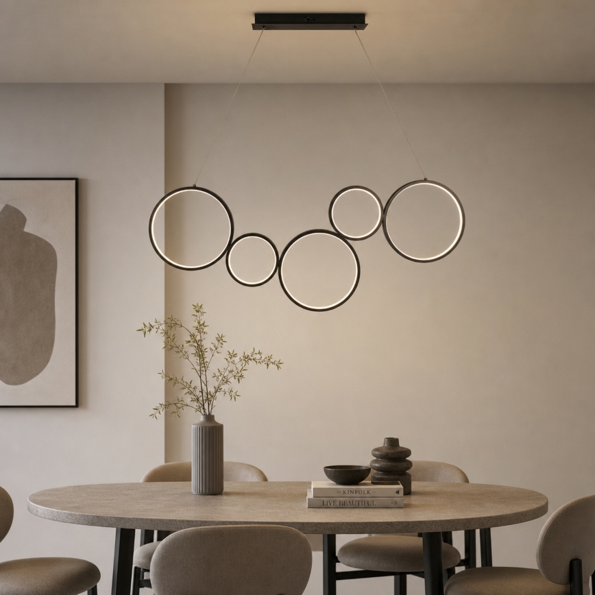 BRILAGI - LED-hanglamp aan kabel ECHO LED/60W/230V 4000K 100 cm zwart
