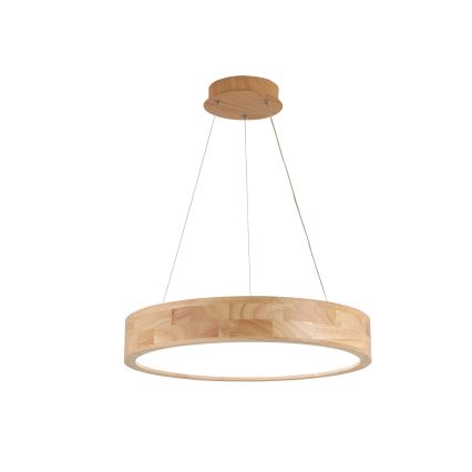 Brilagi - FALCON WOOD LED-hanglamp aan kabel LED/30W/230V 3000/4000/6000K Ø45 cm hout