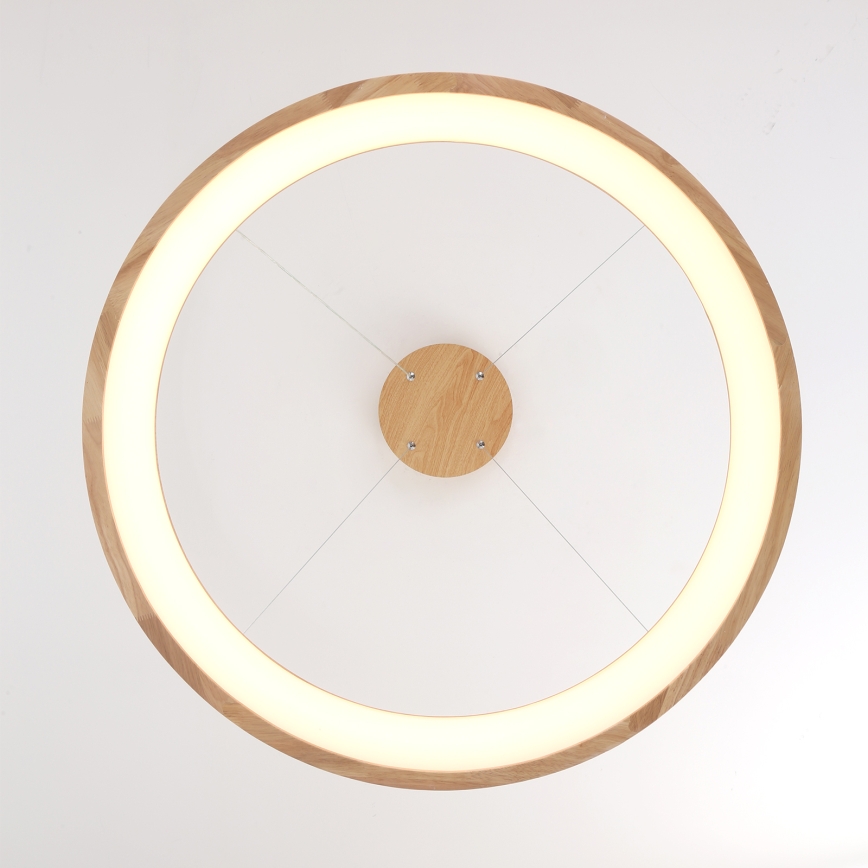 Brilagi - LED-hanglamp aan kabel FALCON WOOD LED/60W/230V 3000/4000/6000K Ø 80 cm hout