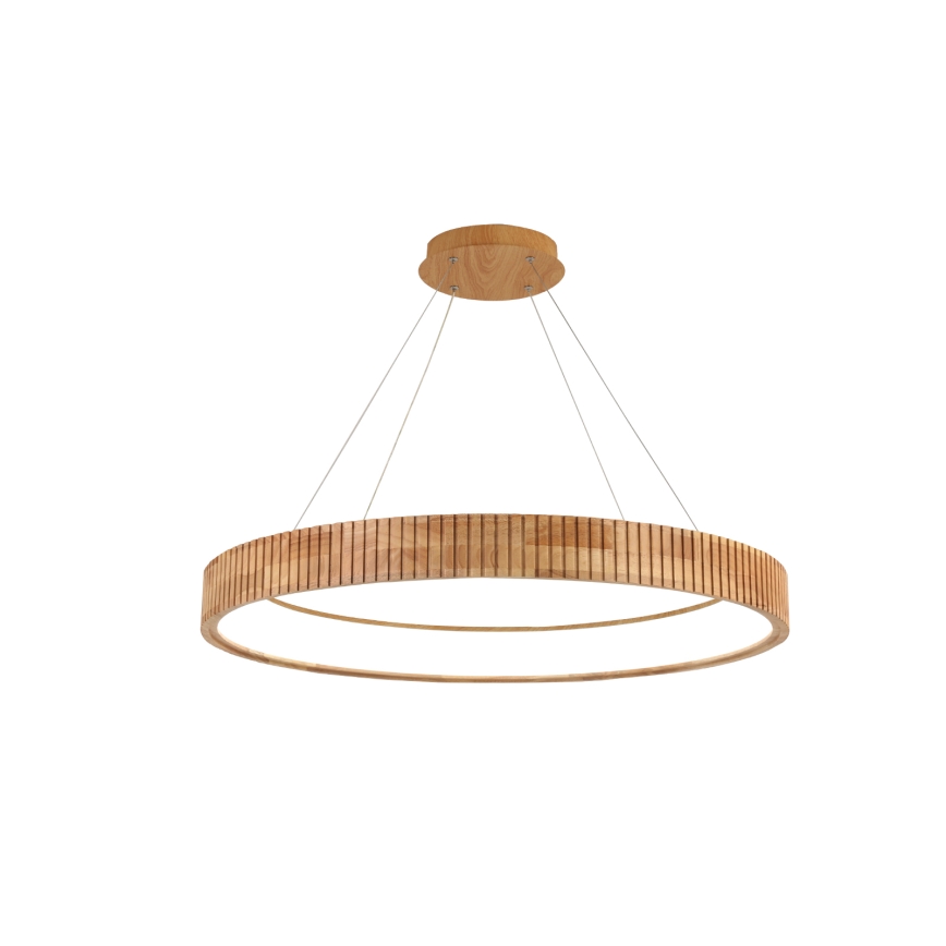 Brilagi - FALCON WOOD MODERN LED-hanglamp aan kabel, 60W/230V, 3000/4000/6000K, Ø 80 cm, hout