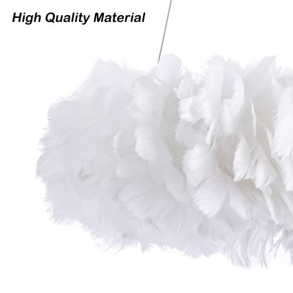 Brilagi - LED-hanglamp aan kabel FEATHER 3xE27/40W/230V + 3xLED/3W Ø 50 cm wit