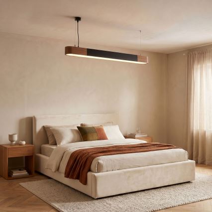 BRILAGI - LED hanglamp aan kabel GARDALINE LED/100W/230V 120 cm eiken/zwart