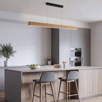 BRILAGI - LED Hanglamp aan kabel GARDALINE LED/90W/230V 120 cm eik