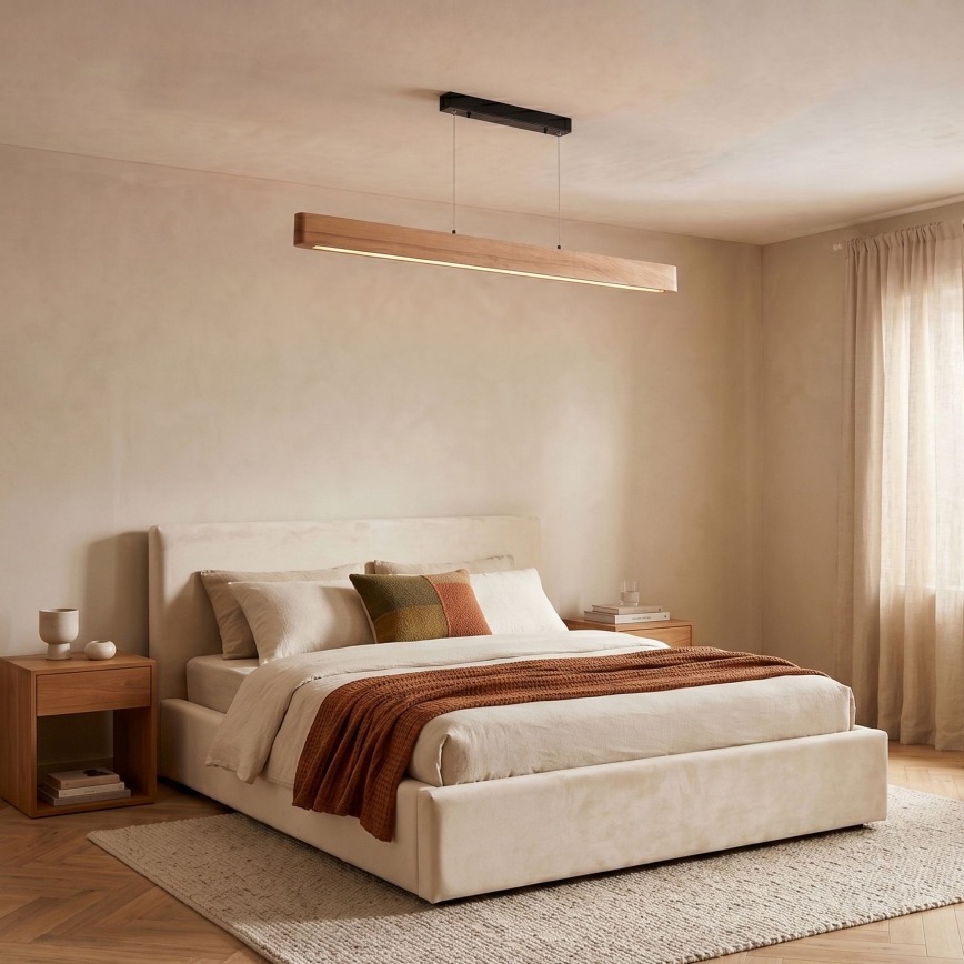 BRILAGI - LED Hanglamp aan kabel GARDALINE LED/90W/230V 120 cm eik